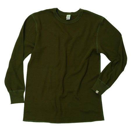 UES(ウエス) 3-NEEDLE THERMAL T-SHIRT #602351 / OLIVE | MIRROR BALL ...