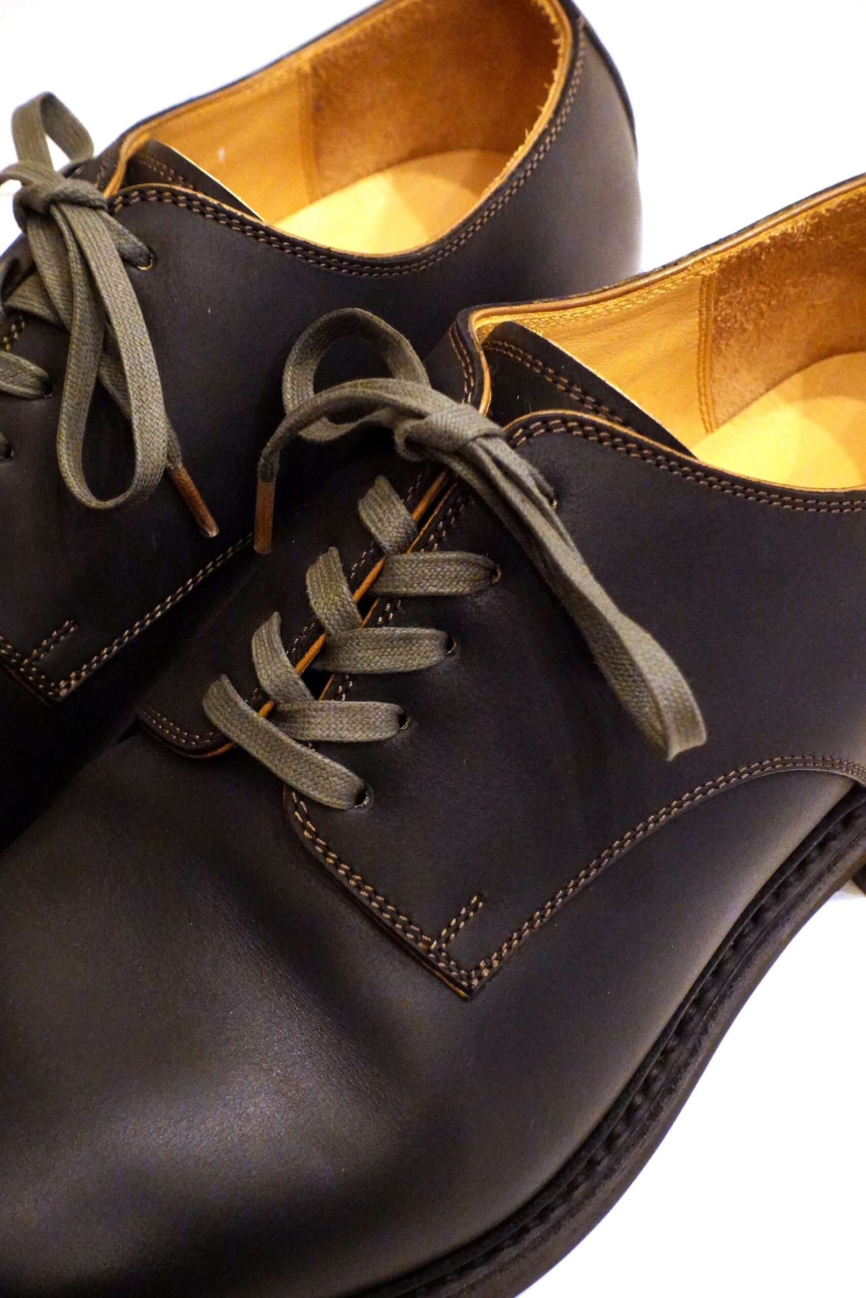 MOTO(モト) “PLAIN TOE SHOES” HORWEEN LATIGO LEATHER #2121 / BLACK 
