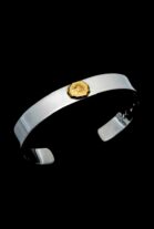 MOTO(モト) FLAT BANGLE 18K SUN STAMP #BG-02 / 18K GOLD