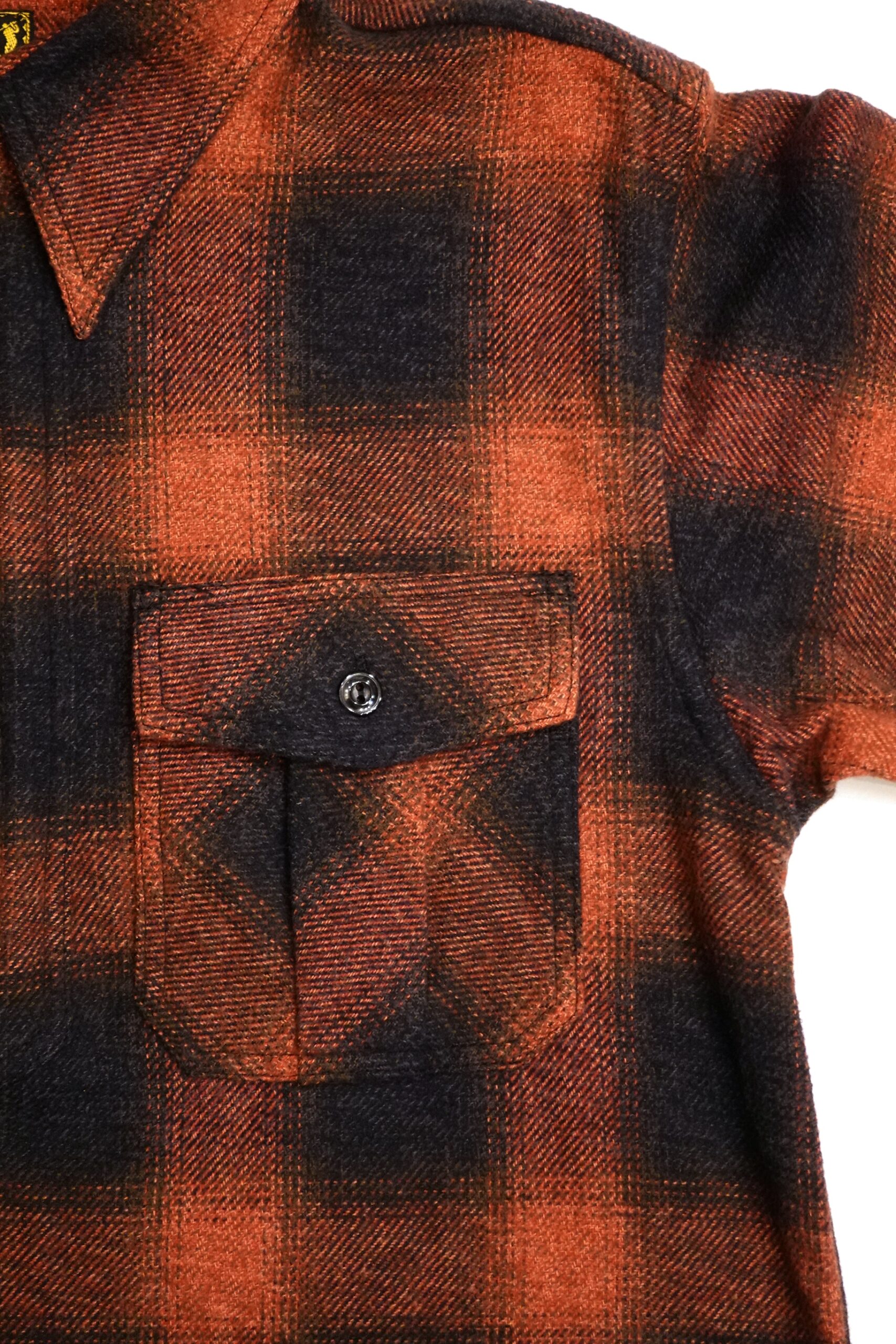 Cushman(クッシュマン) COTTON TWEED CHECK HALF ZIP SHIRTS #25706